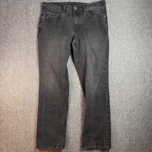 Mens Buffalo David Bitton Jeans | Waist 34 | Black Jackson Straight Stretch